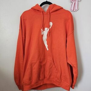 WNBA Fanatics Orange Hoodie with WNBA Logo